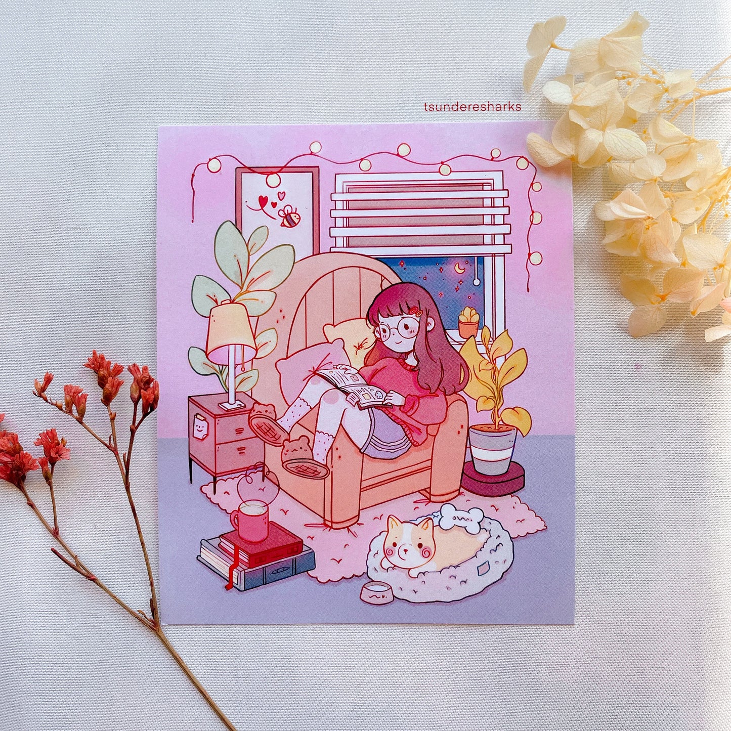 Staying Comfy Art Print