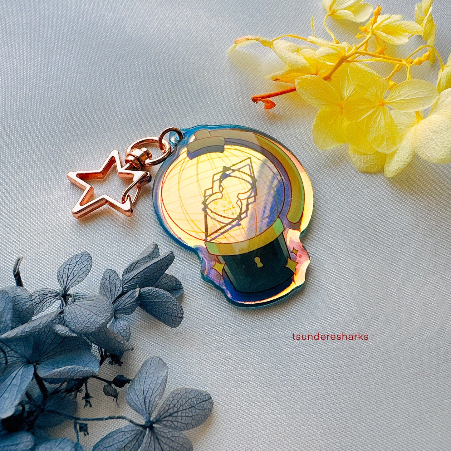 Ateez Holographic Keychain