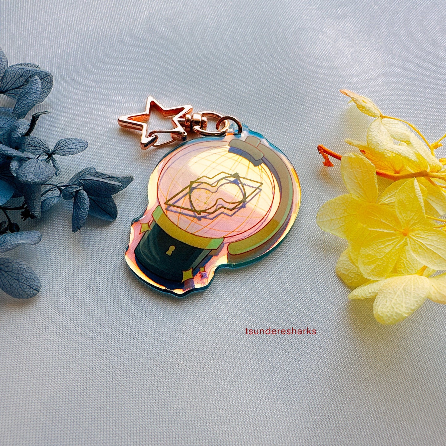 Ateez Holographic Keychain