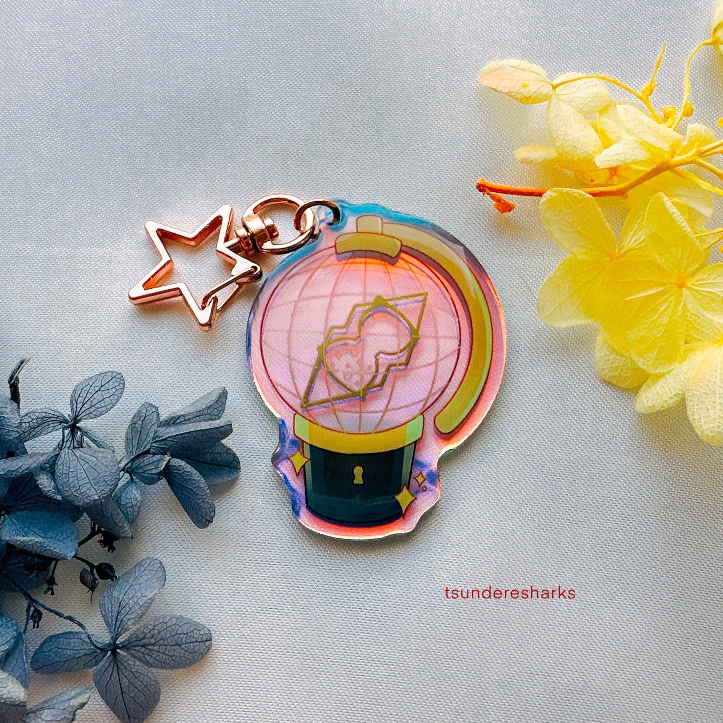 Ateez Holographic Keychain