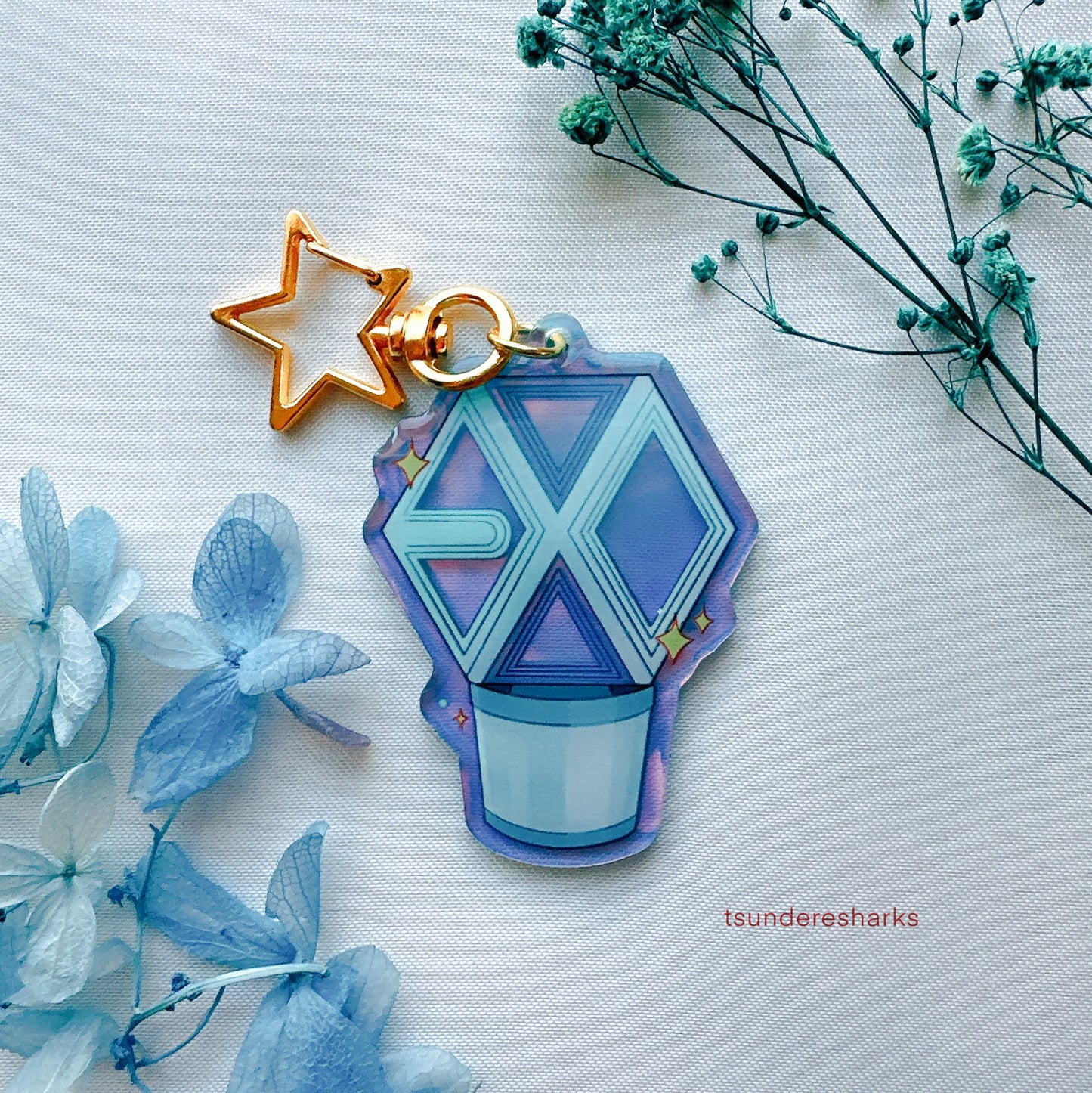 EXO Holographic Keychain