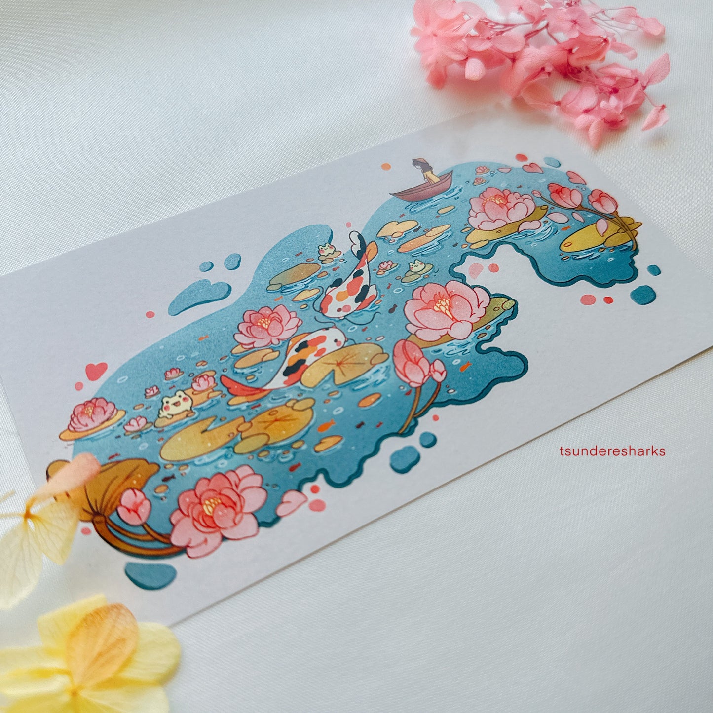 Koi Fish Vietnamese Inspired Art Print