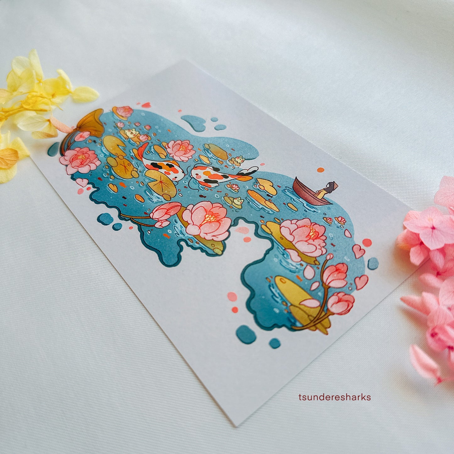 Koi Fish Vietnamese Inspired Art Print