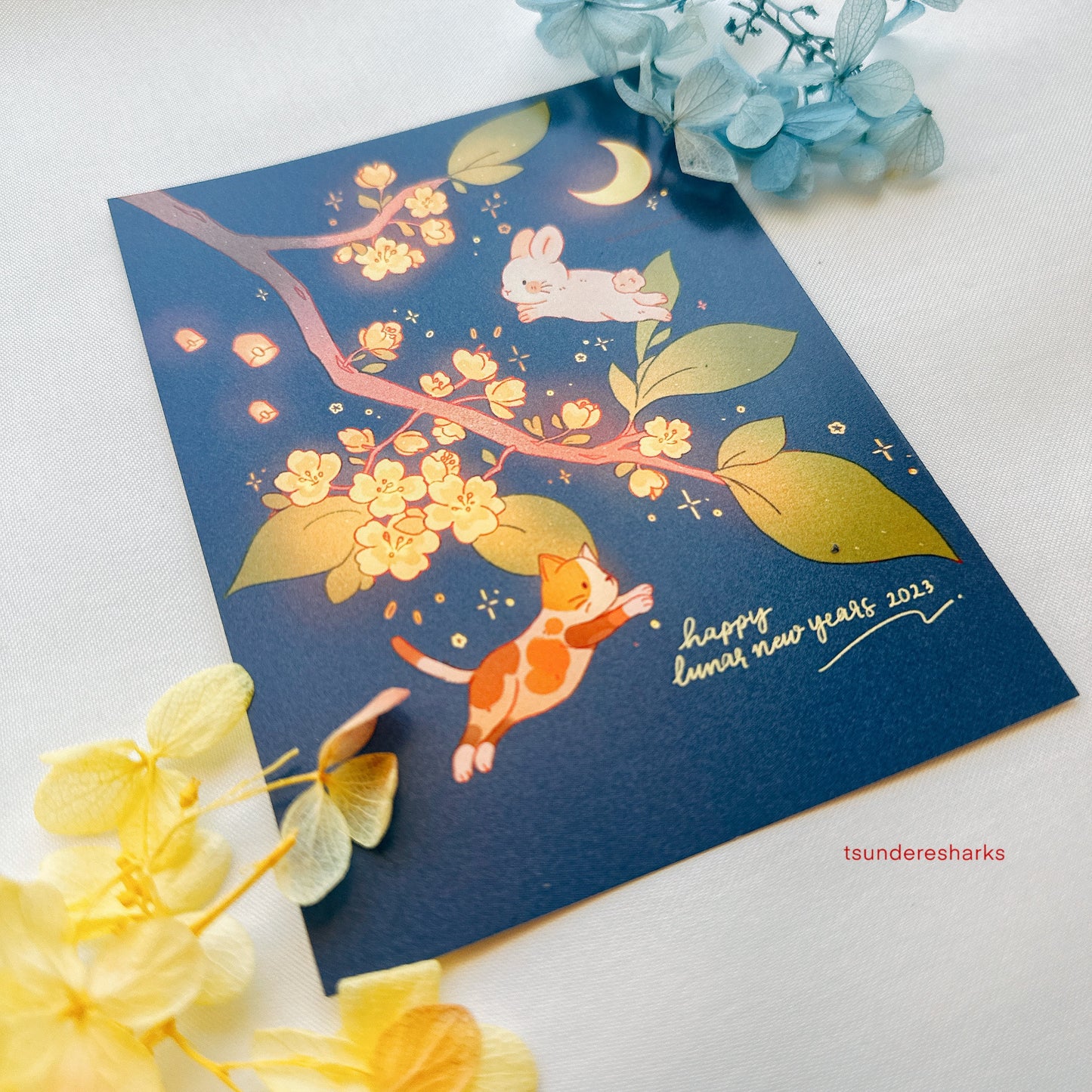 Lunar New Years Rabbit/Cat Print