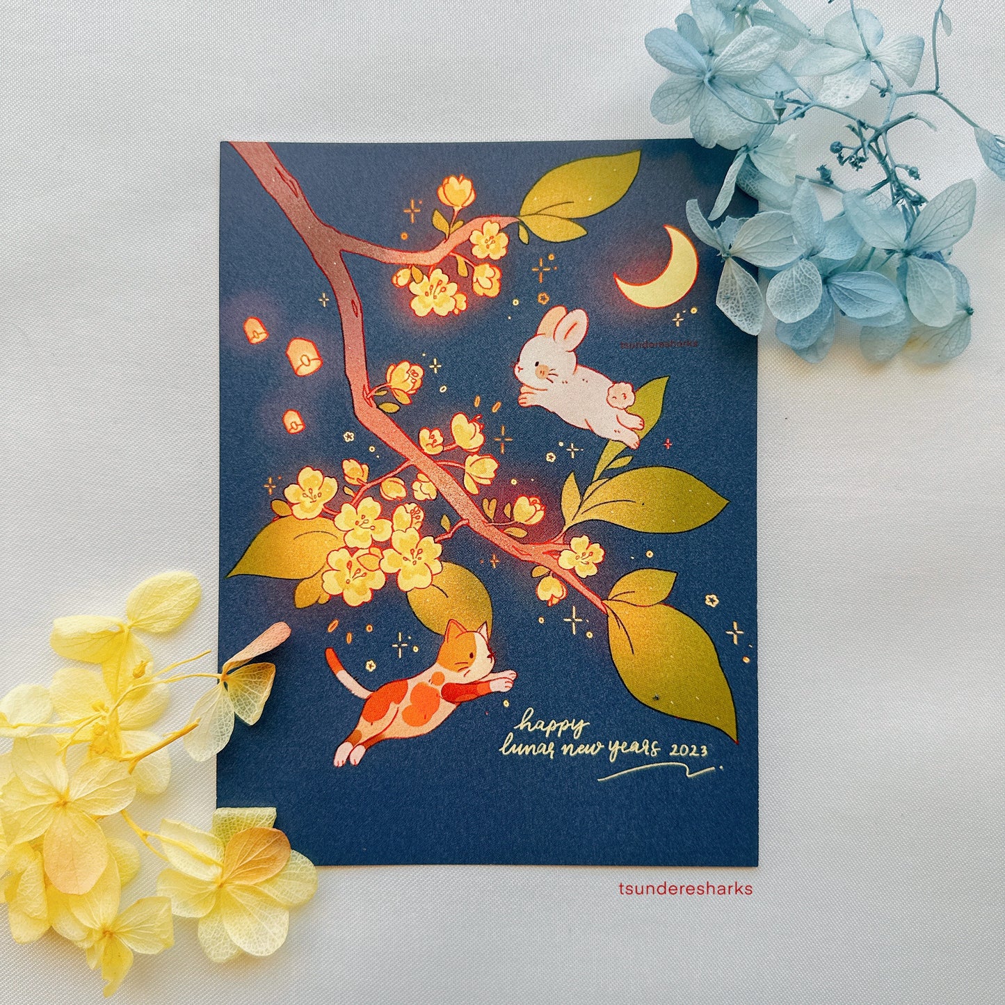Lunar New Years Rabbit/Cat Print