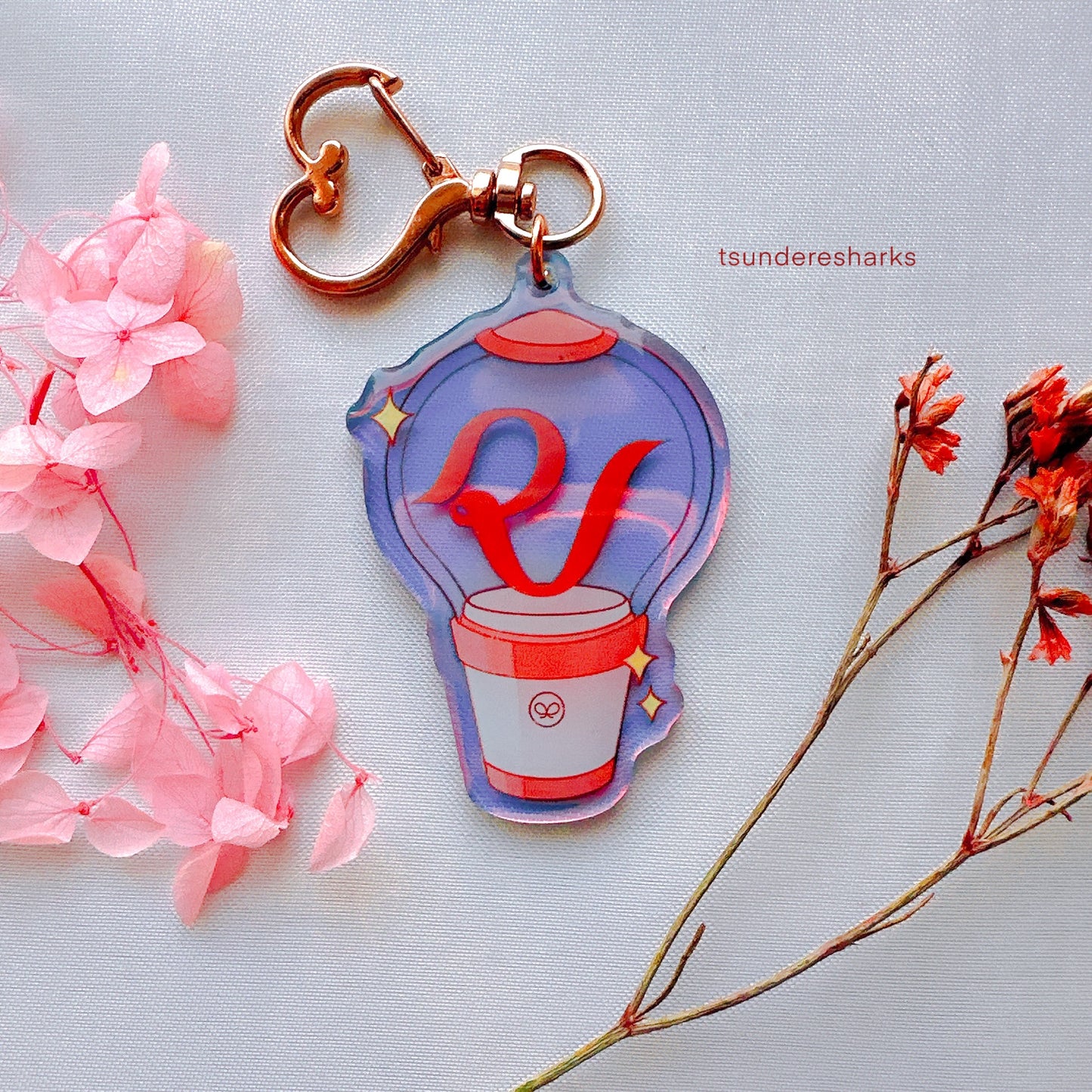 Red Velvet Holographic Keychain
