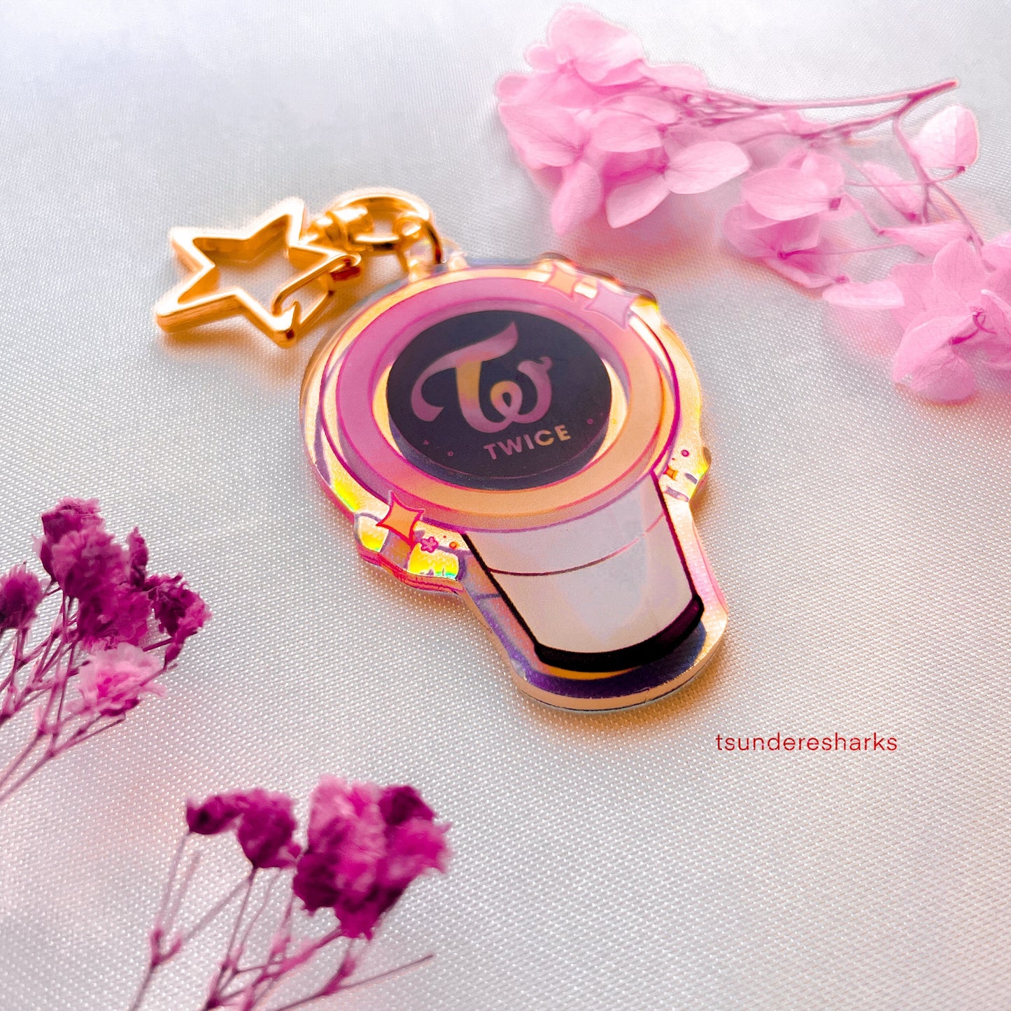 Twice Holographic Keychain