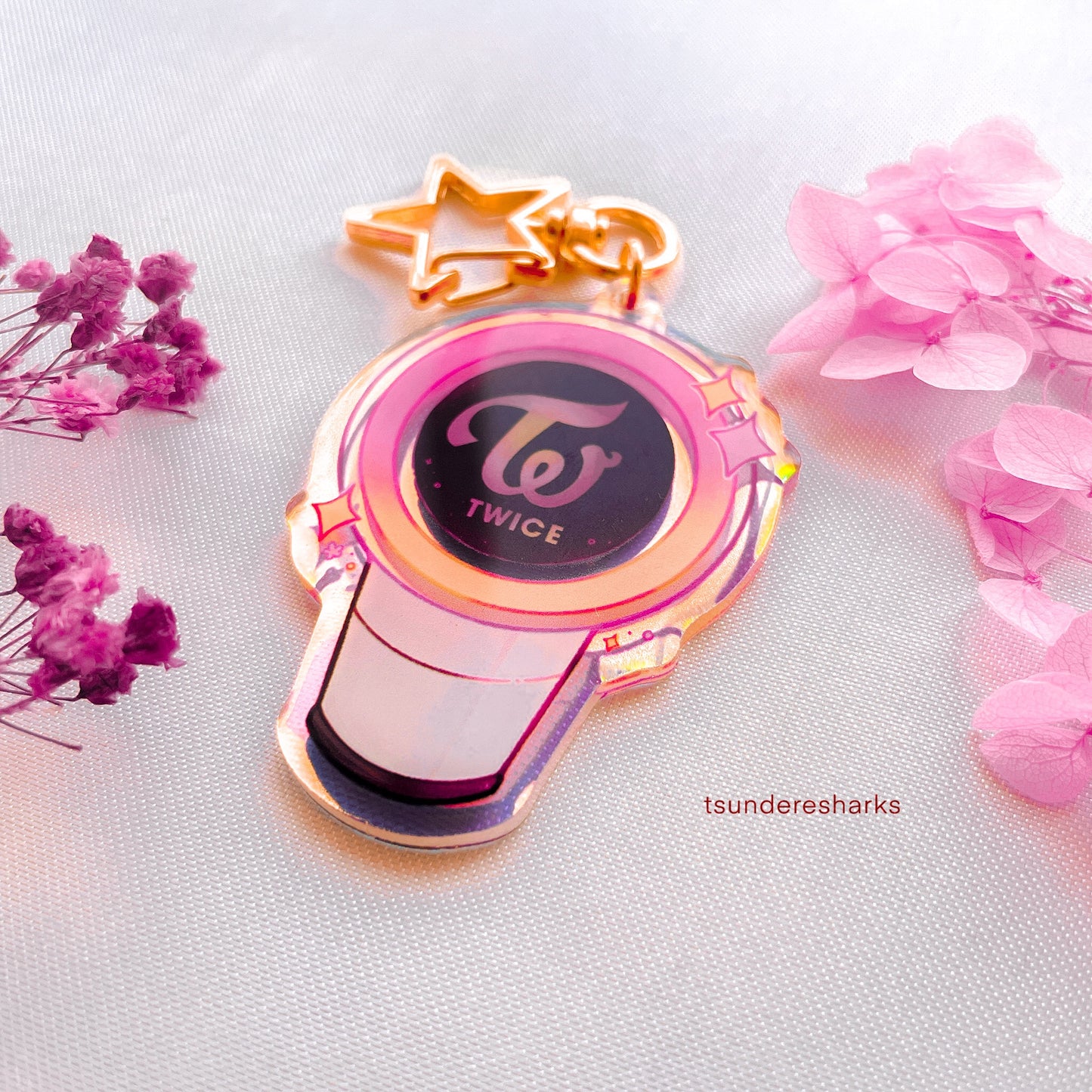 Twice Holographic Keychain