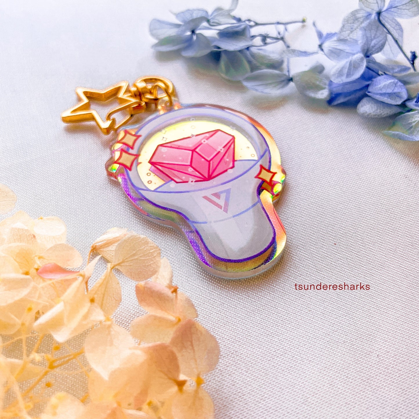 Seventeen Holographic Keychain