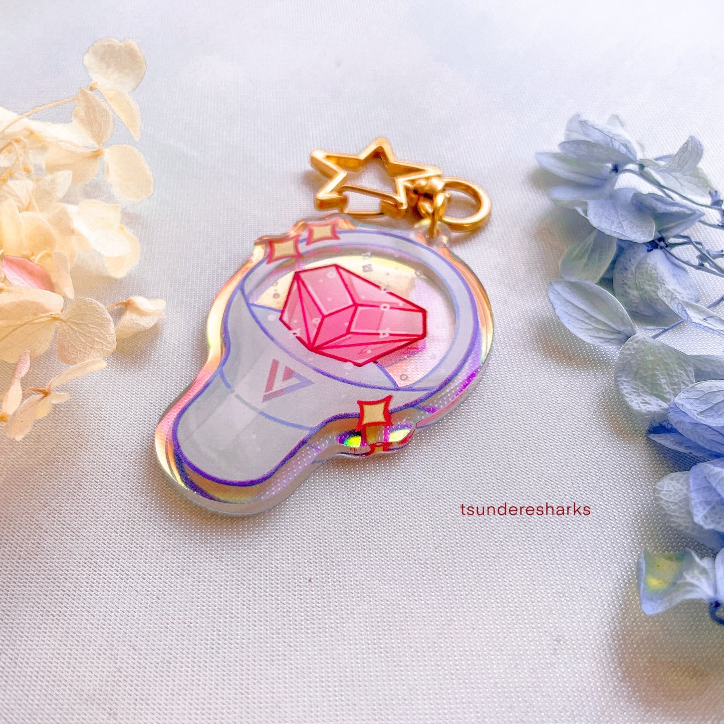 Seventeen Holographic Keychain