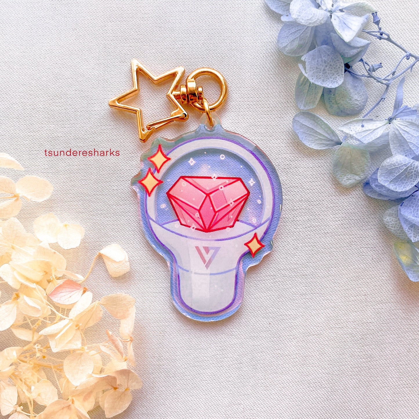 Seventeen Holographic Keychain