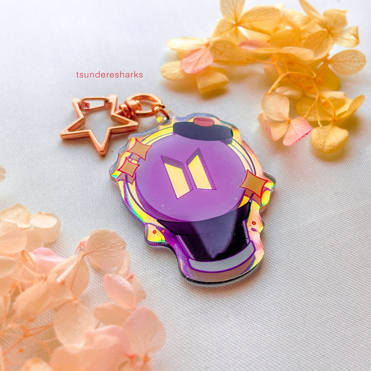 BTS Holographic Keychain