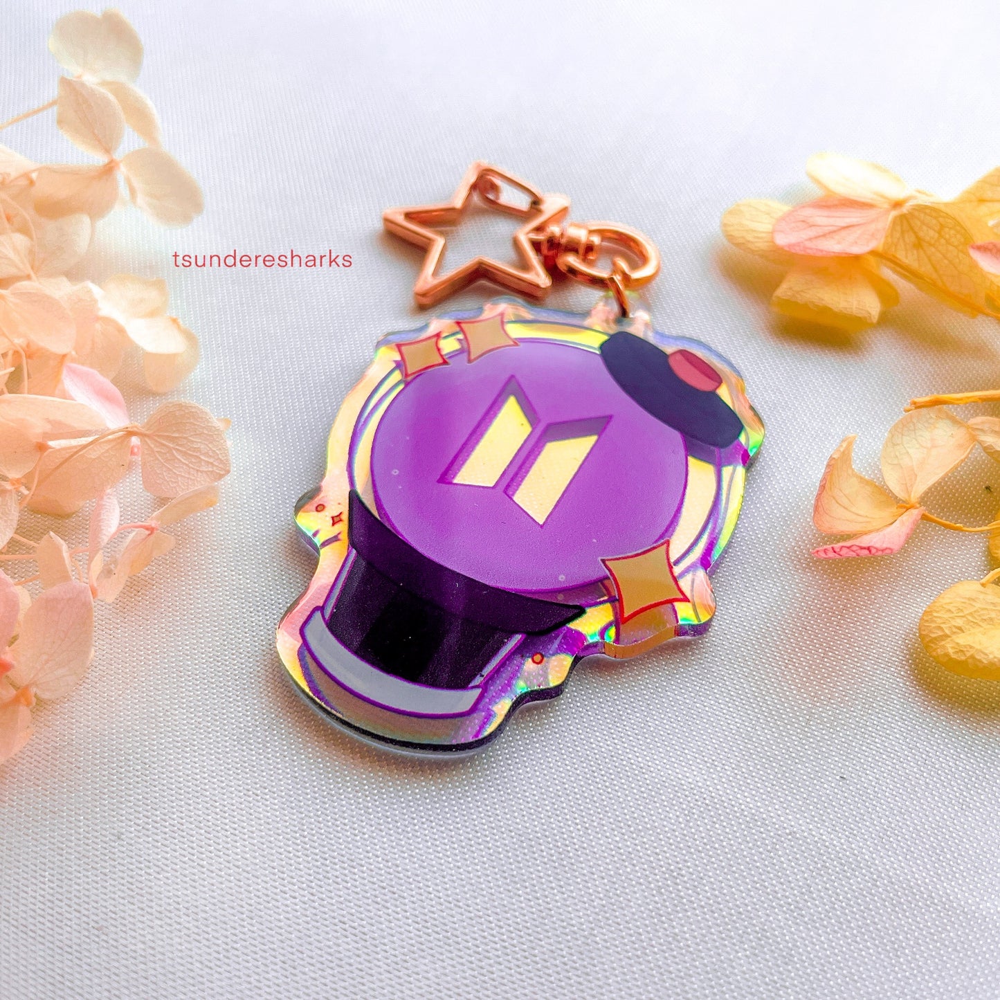 BTS Holographic Keychain