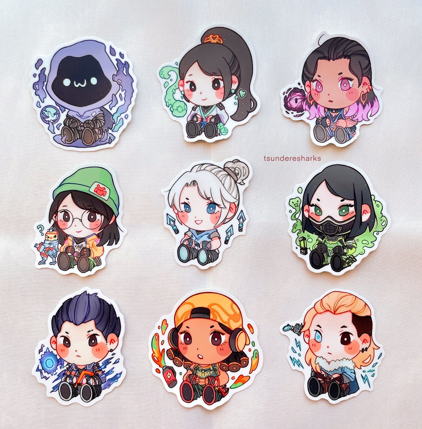 Valo Chibi Babies Stickers