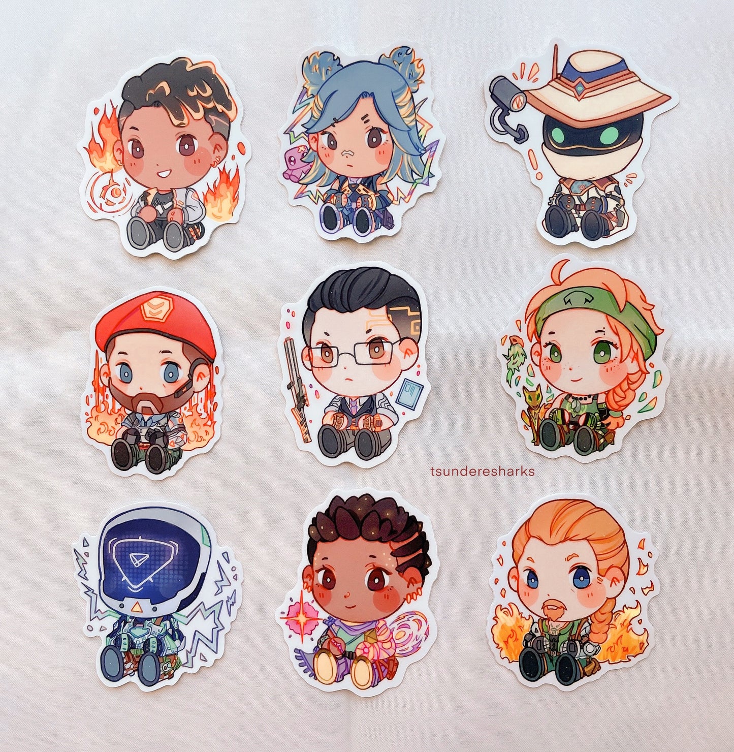 Valo Chibi Babies Stickers
